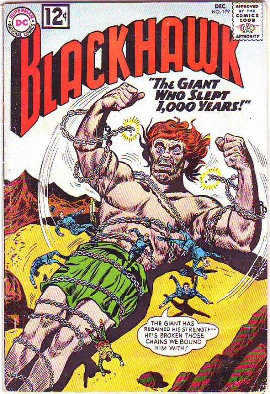 Blackhawk #179 (Dec-62) VG+ Affordable-Grade Black Hawk, Chop Chop