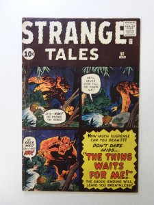 Strange Tales #92 (1962) VG- condition