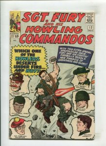 SGT. FURY #12 (4.0) CLASSIC KIRBY!! 1964