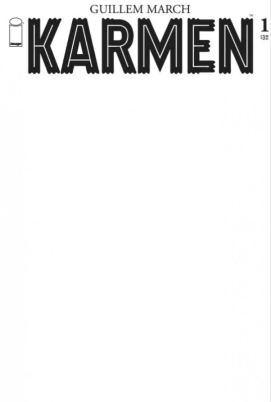 Karmen #1 2021 Blank Cover C Image Comics BL03