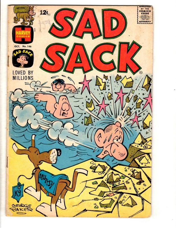 Lot Of 8 Sad Sack Harvey Comic Books # 99 112 125 146 154 159 165 209 Army JL40