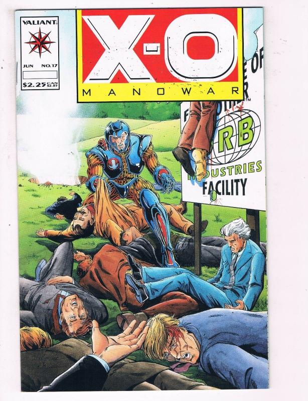 X-O Manowar #17 FN Valiant Comics Comic Book Bailey June 1993 DE35