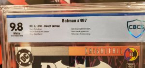 Batman #497 CBCS 9.8 Bane breaks Batmans back
