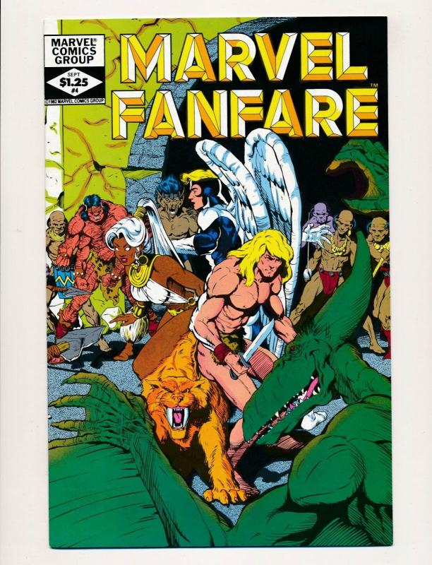 MARVEL (4 comics) MARVEL FANFARE Vol. 1 #1- #4 1982 VF/NM (PF376) 