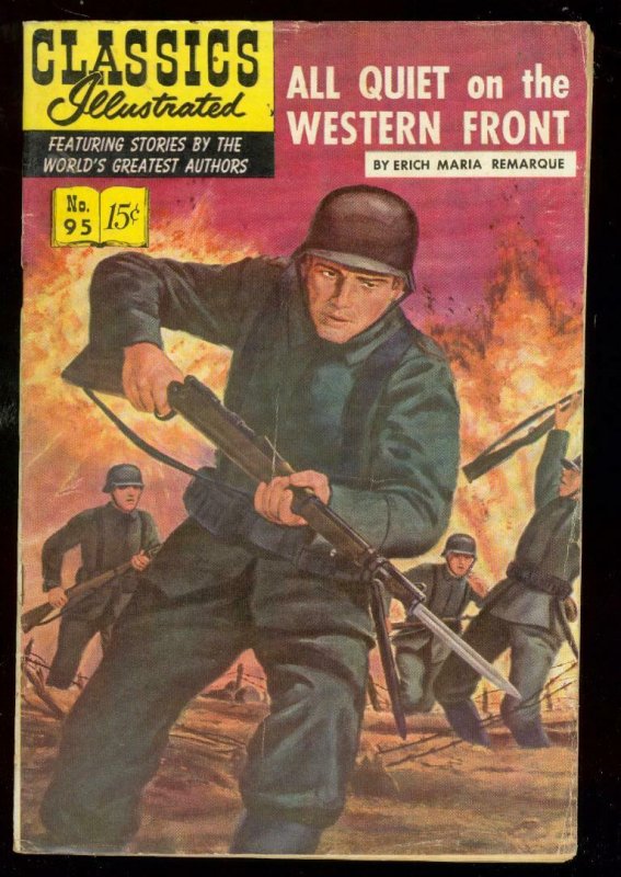 CLASSICS ILLUSTRATED #95 HRN 96-ALL QUIET WESTERN FRONT VG