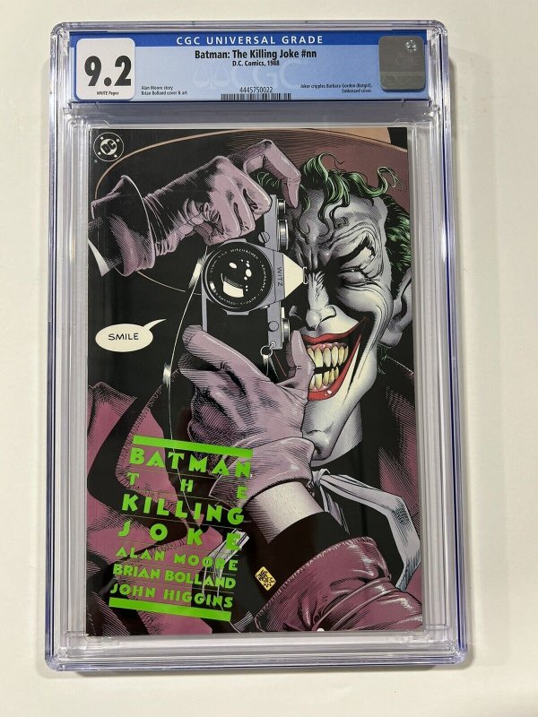 Batman Ghe Killing Joke nn 1988 Cgc 9.2 White pages DC Comics