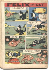 FELIX THE CAT #162-DELL FOUR COLOR-FIRE FIGHTER COVER-1947-WACKY ANIMAL HUMOR