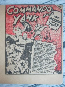 Commando Yank 1943 Mighty Midget Comic Golden Age Comic Only Solo Appearance