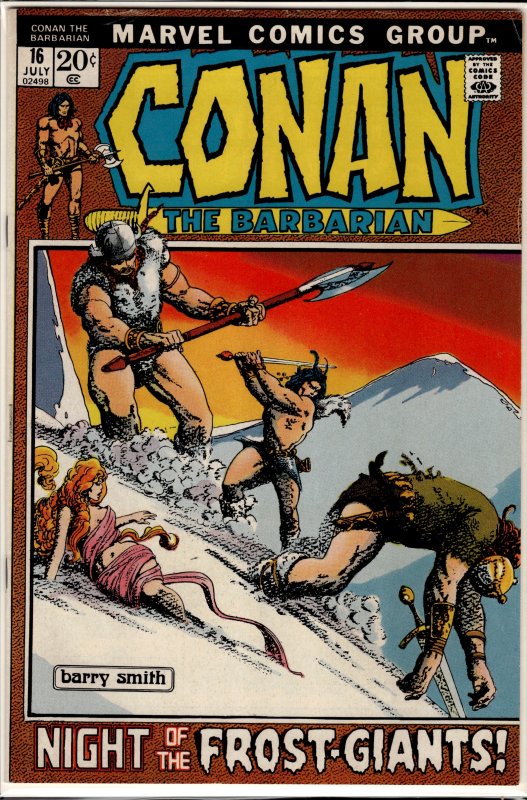 Conan the Barbarian #16 (1972) Conan