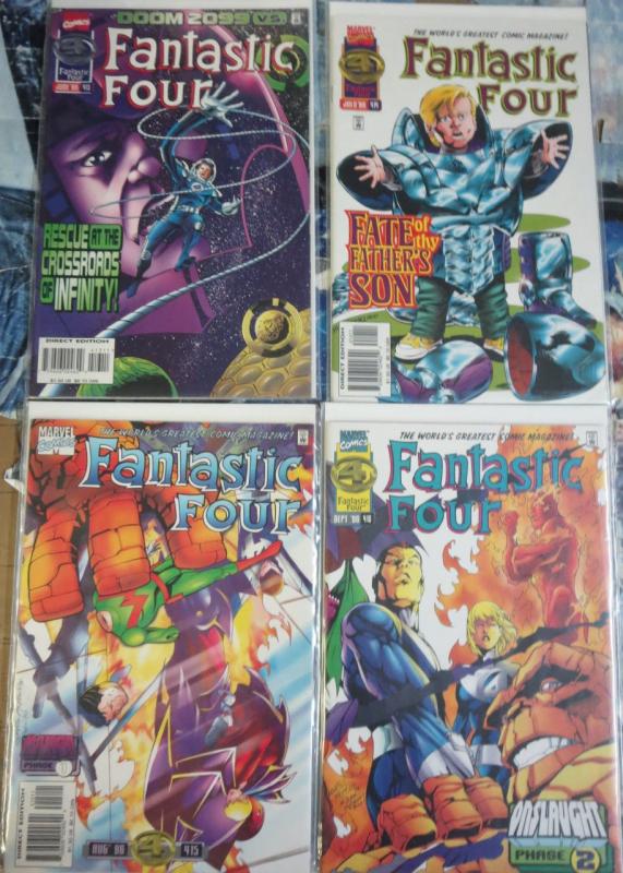 Fantastic Four 52 Issue Lot  #347-416 Mixed (1990-96) Spider-Man Hulk Dr Doom+++