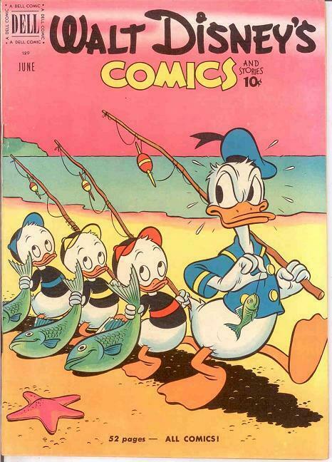 WALT DISNEYS COMICS & STORIES 129 VG-F  June 1951 COMICS BOOK