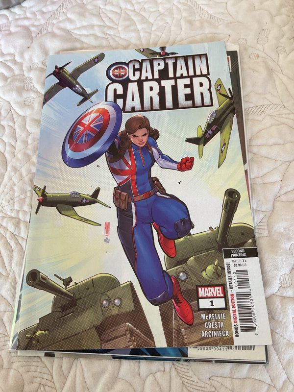 Captain Carter #1 Second Print Cover (2022)