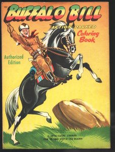 Buffalo Bill Action-Packed Coloring Book #1351  1949 - Abbott Pub. Co.  -FN -...
