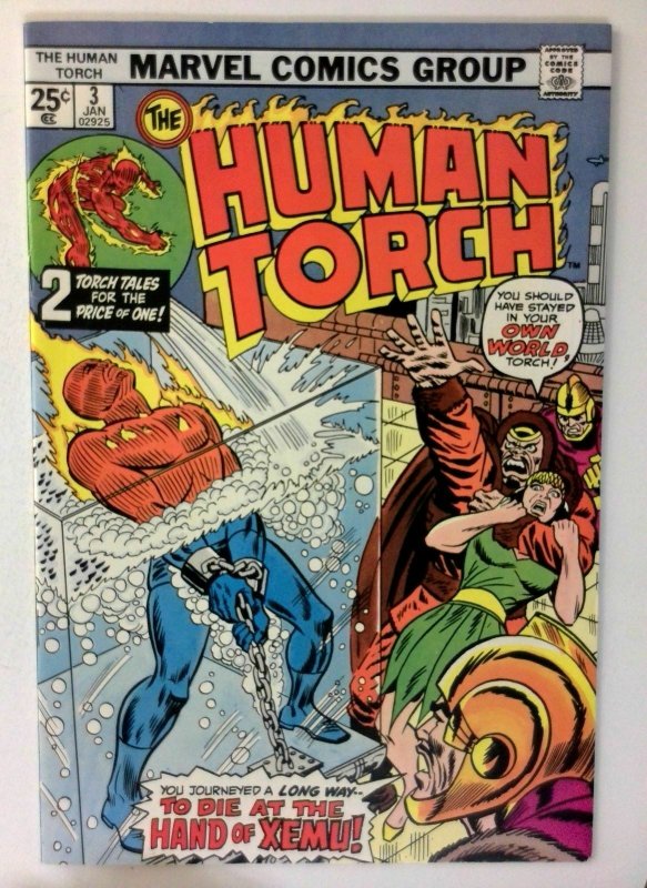 Human Torch #3 Marvel 1975 VF+ Bronze Age Comic Book 1st Print