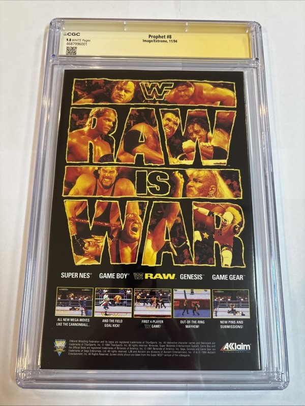 Prophet (1994) # 8 (CGC 9.8 SS) signed Stephen Platt • Image Comics • Napton