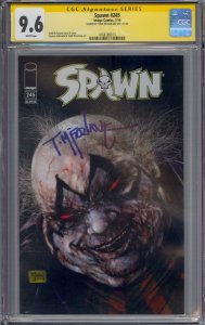 SPAWN #245 CGC 9.6 SS SIGNED TODD MCFARLANE