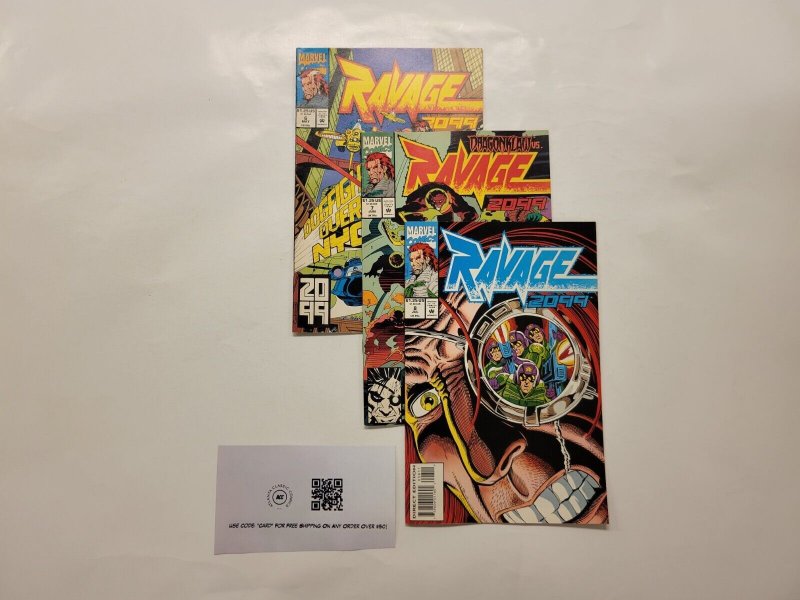 3 Ravage 2099 Marvel Comic Books #6 7 8 4 TJ7