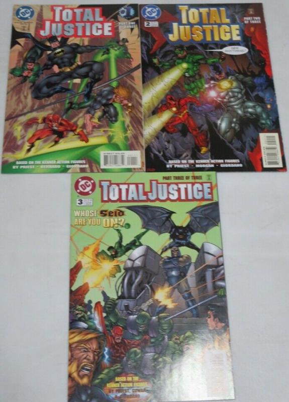 TOTAL JUSTICE (1996) 1-3 based on Kenner action figures