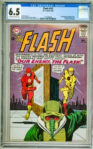 The Flash #147 (1964) CGC 6.5! OWW Pages! 2nd Appearance of Reverse-Flash!