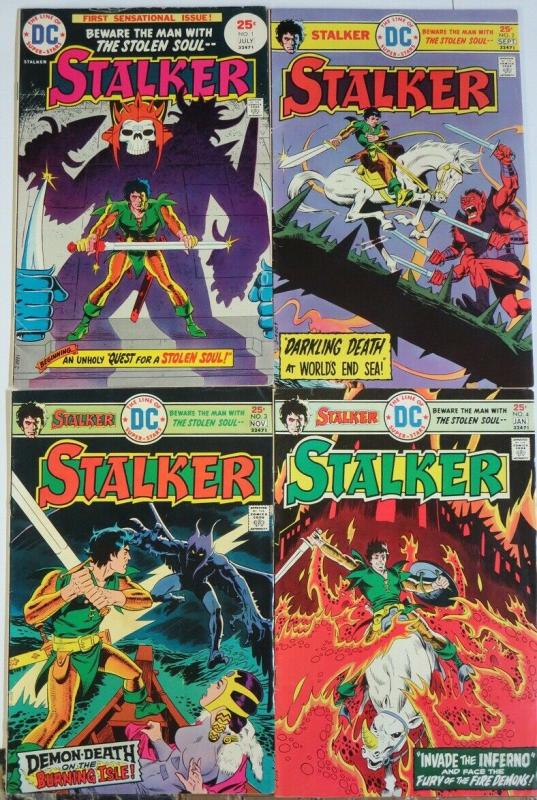 STALKER (1975) 1-4  VG-F Ditko/ Wood  COMPLETE Series!