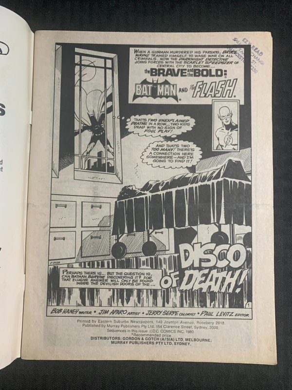 1980 BRAVE AND THE BOLD Murray Comics #nn FN 6.0 Batman & Flash