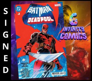 BATMAN DEADPOOL 1 ? 2ND PTG CVR A JORGE JIMENEZ & DAN MORA - SIGNED WILLIAMSON
