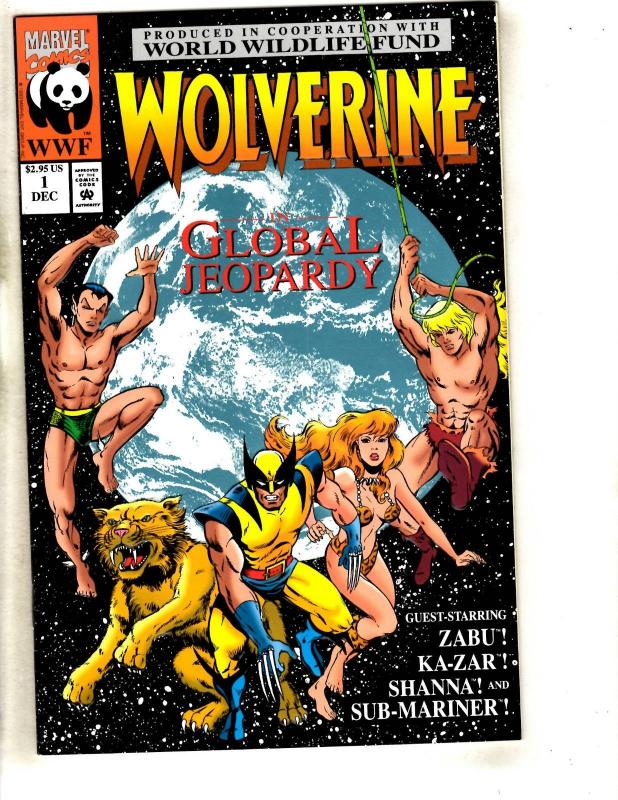 7 X-Men Marvel Comic Books Wolverine Gambit # 1 2 3 4 Jeopardy 1 + Doop 1 2 CR58