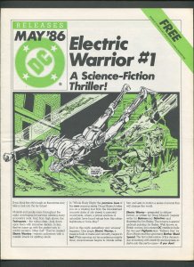 DC Releases Promotional Flyer #24  / Electric Warrior /  May 1986