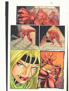 Journey into Mystery #505 p.15 Color Guide Art - Frost Giants - by John Kalisz