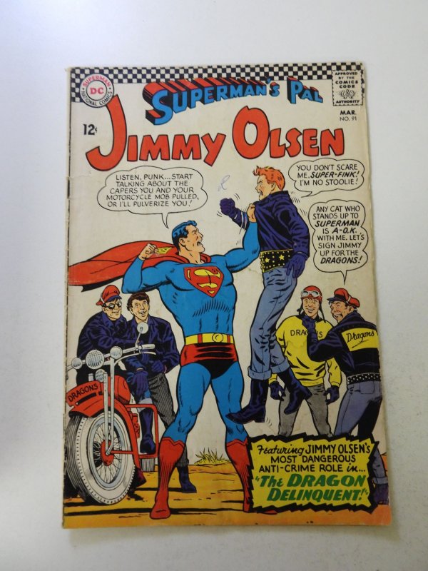 Superman's Pal, Jimmy Olsen #91 (1966) VG condition ink front cover