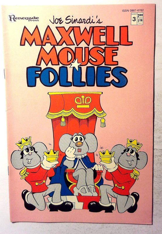 Maxwell Mouse Follies #3 (1986) Renegade Press 1st Print Comic Book