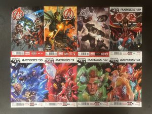 Avengers (2012) #1-25, 27-34, 36-42, 44 Near Complete VF/NM Hickman Set of 41