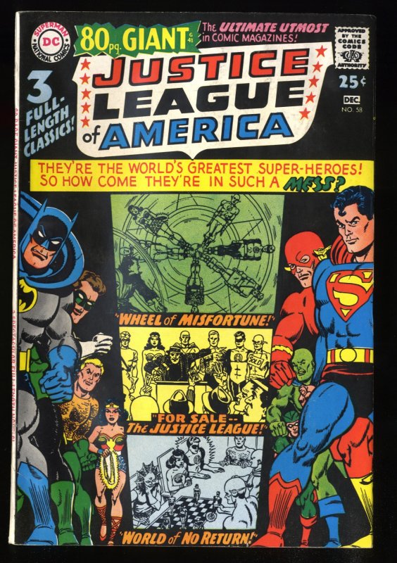 Justice League Of America #58 FN/VF 7.0