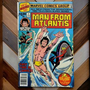 MAN FROM ATLANTIS #1 VF+ (Marvel 1978) From Buscema/Mantlo/Sinnott! Newsstand