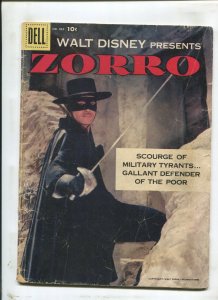 DELL FOUR COLOR #882 - WALT DISNEY ZORRO COVER - (3.0) - 1957
