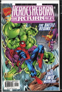 Heroes Reborn: The Return #2 Hulk and Spider-Man Cover (1997) Hulk