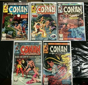 CONAN #113-119, 120, 121 5PC LOT (VF) SATAN HAD A SON!! 1980-81