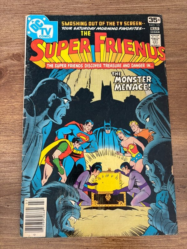 The Super Friends # 10 VG/FN DC Comic Book Batman Superman Flash 18 J302