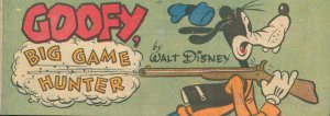 Goofy Big Game Hunter #7 Walt Disney Wheaties 1951 VF