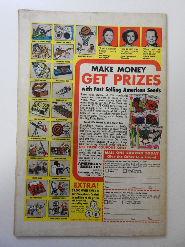 Captain America #114 (1969) VG Condition centerfold detached bottom staple