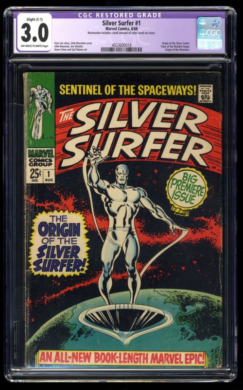 Silver Surfer (1968) #1 GD/VG 3.0 Origin Issue! 1st Solo Title!