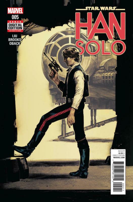 STAR WARS HAN SOLO #5, VF+, 2016 2017, Harrison Ford, Millennium Falcon