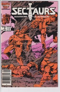 Sectaurs #6 Newsstand edition (May 1986) VF 8.0, white paper!