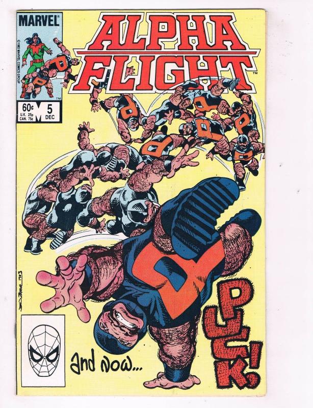 Alpha Flight #5 VF Marvel Comics Comic Book Wolverine Dec 1983 DE41 AD18