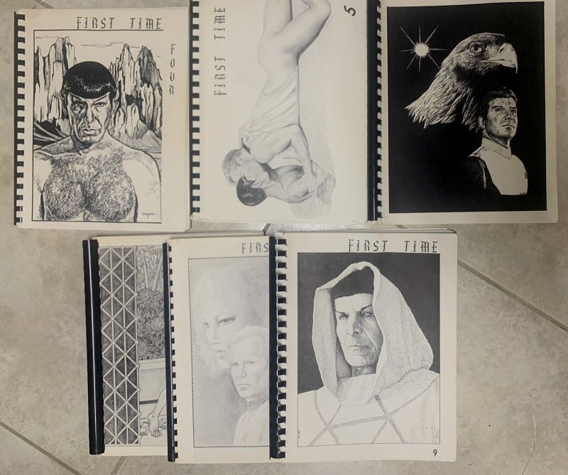 HUGE LOT OF 10  STAR TREK FIRST TIME FANZINES - KIRK/SPOCK GAY EROTICA