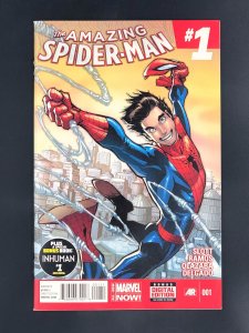 The Amazing Spider-Man #1 (2014) 1st Cameo App of Cindy Moon, Later Becomes Silk