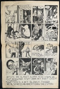 2 BIT COMICS (#2)- 6.0, OW-W; folded -  Comix - 1st  - Tabloid