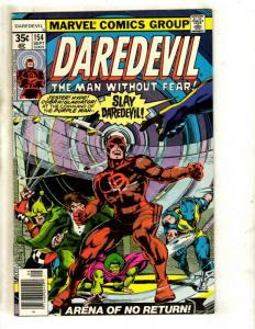 Daredevil # 154 VF- Marvel Comic Book Captain America Avengers Defenders NP9