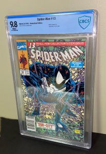 Spider-Man #13 ( CBCS 9.8 NM-MT / Newsstand) Todd McFarlane /  August 1991