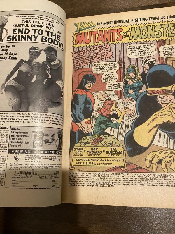 The X-Men #66 (1970) steranko cover  hulk app